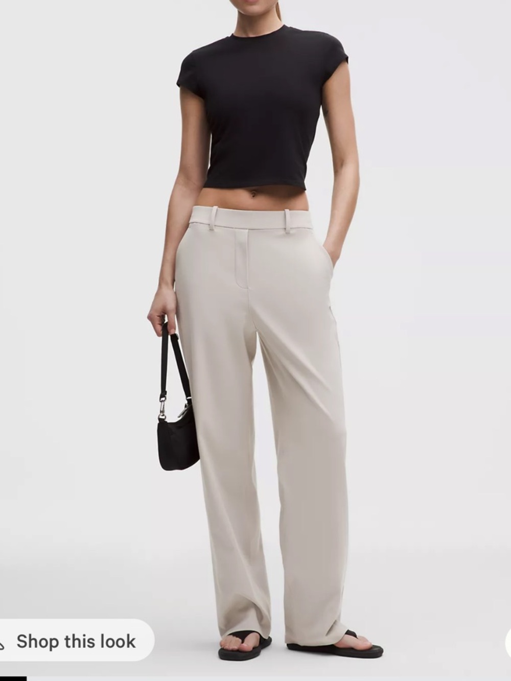 LuluLemon Daydrift High-Rise straight -Leg Trouser in downtown tan
